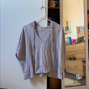 flowy shirt with hood